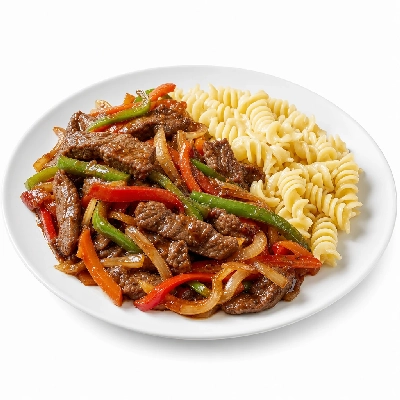 K&W Cafeterias Entrees Beef Stir Fry and Pasta