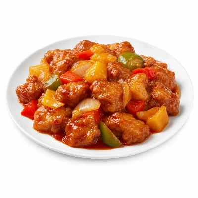 K&W Cafeterias Entrees Pork Sweet & Sour