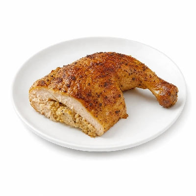 K&W Cafeterias Entrees Poultry Baked Chicken One Half with Dressing