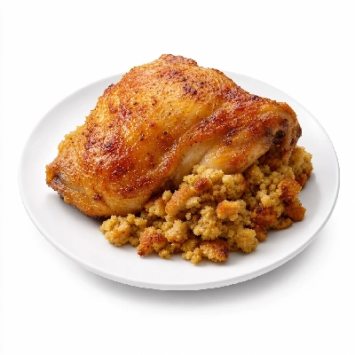 K&W Cafeterias Entrees Poultry Baked Chicken with Dressing