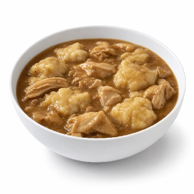 K&W Cafeterias Entrees Poultry Chicken Stew and Dumplings