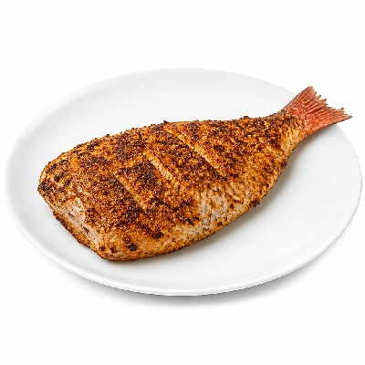 K&W Cafeterias Entrees Seafood Red Snapper Breaded & Grilled
