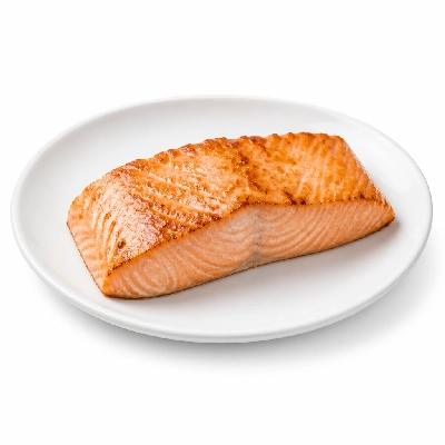 K&W Cafeterias Entrees Seafood Salmon Broiled