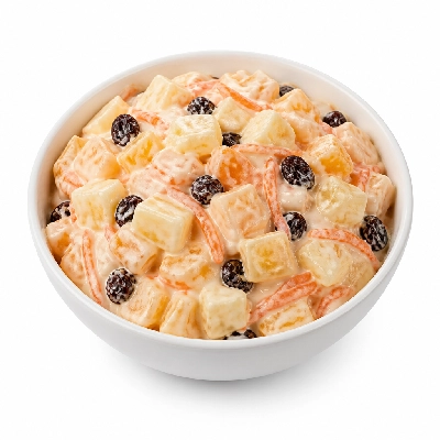 K&W Cafeterias Fruit Salads Carrot Raisin Ambrosia