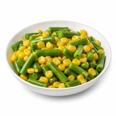 K&W Cafeterias Vegetables Green Beans and Corn