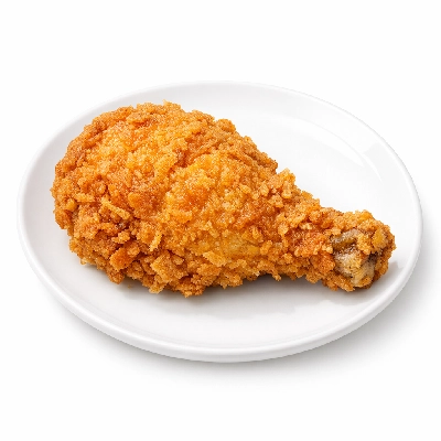 Kentucky fried chicken extra crispy skin and breading