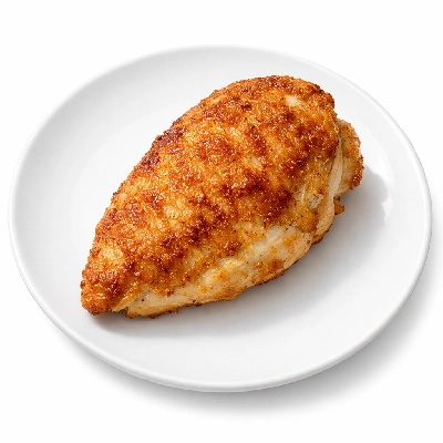 Kentucky fried chicken original recipe breast meat and skin with breading