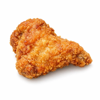 Kentucky fried chicken original recipe wing meat and skin with breading