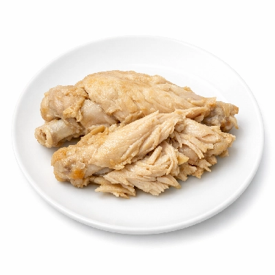 Kentucky fried chicken original recipe wing meat only skin and breading removed