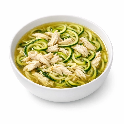 Keto Chicken Zoodle Soup