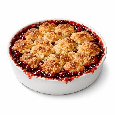 Keto Cranberry Cobbler