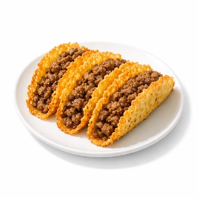 Keto Ground Beef Tacos with Cheese Shells