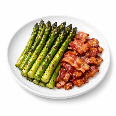 Keto Roasted Asparagus and Bacon