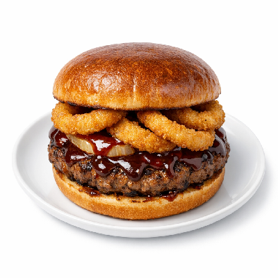 KFC BBQ Onion Ring Burger