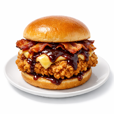 KFC Burgers BBQ Bacon Stacker