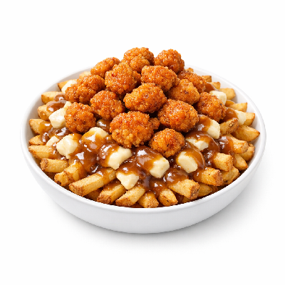 KFC Spicy Popcorn Chicken Poutine