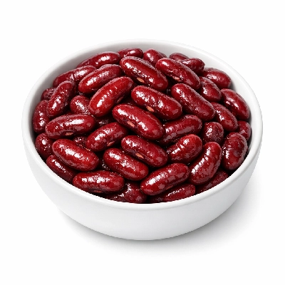 Kidney beans boiled with salt