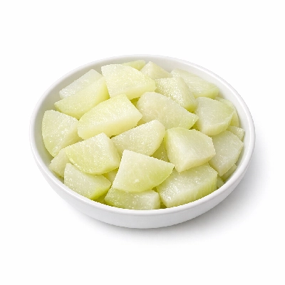 Kohlrabi boiled without salt