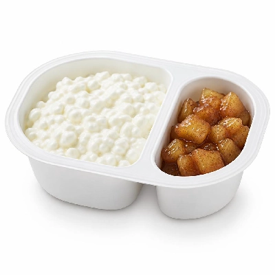 Kraft Knudsen Cottage Cheese & Topping Doubles Apples Cinnamon Lowfat