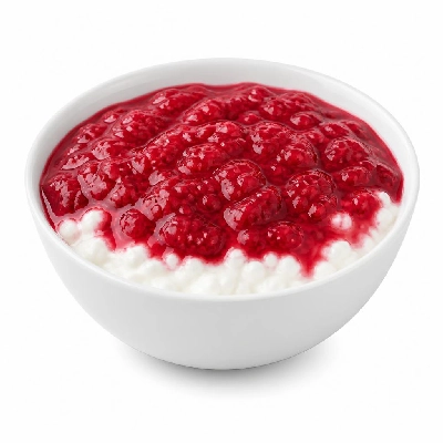 Kraft Knudsen Cottage Cheese & Topping Doubles Raspberry Lowfat