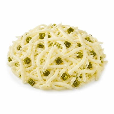 Kraft Natural Shredded Cheese Jalapeno String Natural Low Moisture Part-Skim Mozzarella Cheese with Jalapeno Peppers