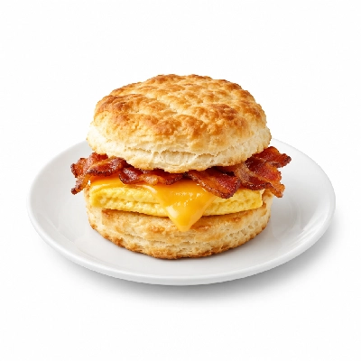 Krystal Breakfast Bacon Egg Cheese Biscuit