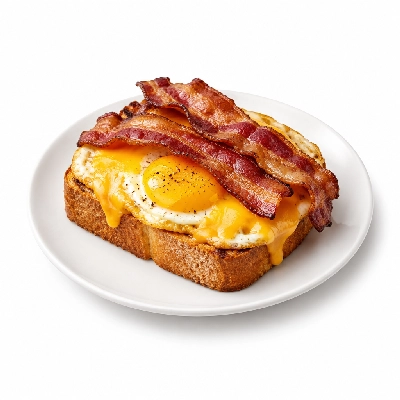 Krystal Breakfast Bacon Egg Cheese on Toast