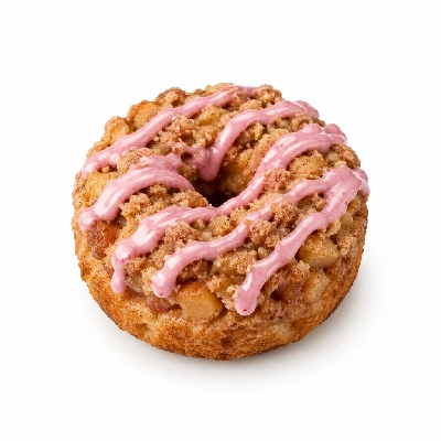 Kwik Trip Donut Cake Apple Crisp with Strawberry Flavored Icing