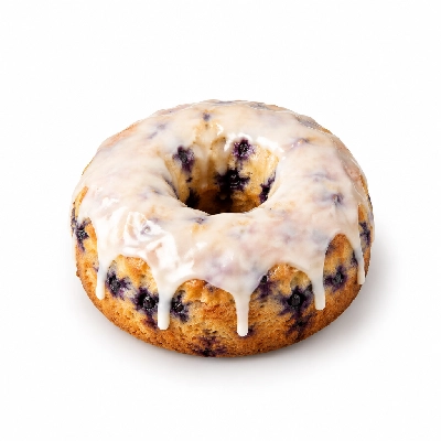 Kwik Trip Donut Cake Blueberry with Sno White Icing