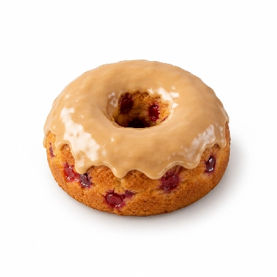 Kwik Trip Donut Cake Cherry with Maple Flavored Icing