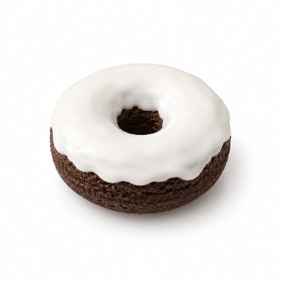 Kwik Trip Donut Cake Devil's Food Chocolate with Sno White Icing