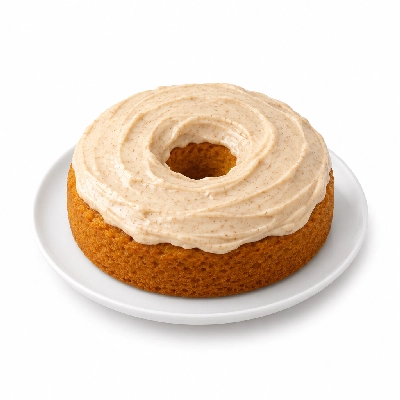 Kwik Trip Donut Cake Pumpkin with Cinnamon Roll Frosting