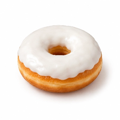Kwik Trip Donut Cake (Regular) Sno White Icing