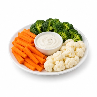 Kwik Trip Fresh Case Vegetable Tray Carrots Broccoli Cauliflower & Dip