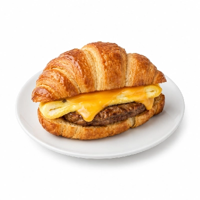 Kwik Trip Hot Spot Breakfast Angus Steak Egg and Cheese Croissant
