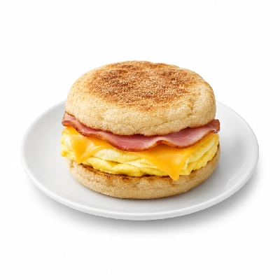 Kwik Trip Hot Spot Breakfast Ham Egg and Cheese English Muffin
