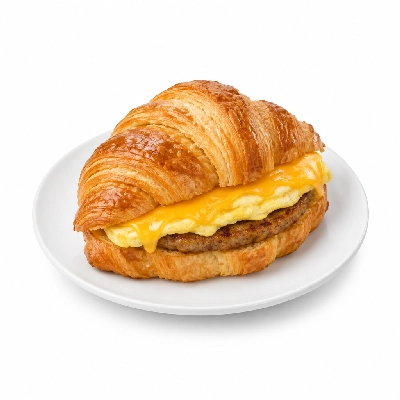 Kwik Trip Hot Spot Breakfast Sausage Egg and Cheese Croissant