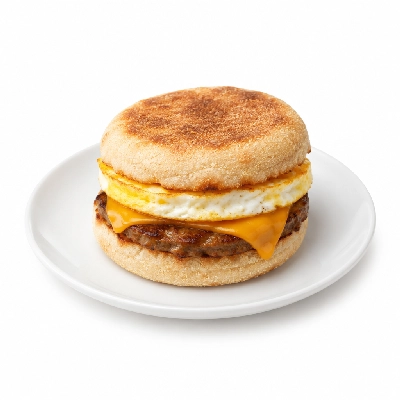 Kwik Trip Hot Spot Breakfast Sausage Egg and Cheese English Muffin