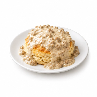Kwik Trip Hot Spot Breakfast Sausage Gravy and Biscuit (Full Order)