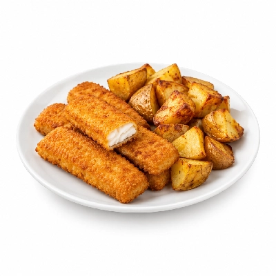 Kwik Trip Hot Spot Meal Fish Fingers and Potatoes