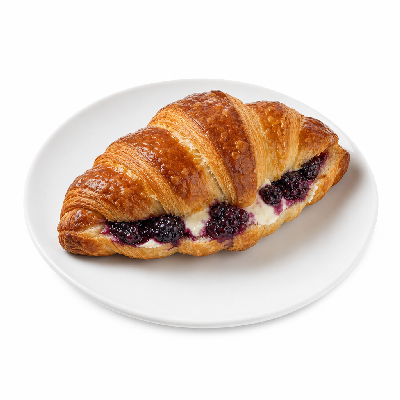 La Madeleine Baked Goods Blackberry Cream Cheese Croissant