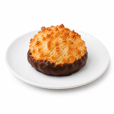 La Madeleine Baked Goods Chocolate Dipped Coconut Macaroon