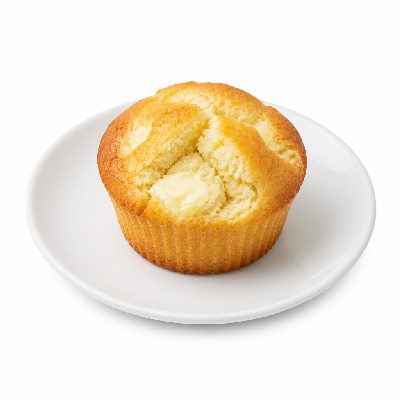 La Madeleine Baked Goods Mini Lemon Cream Cheese Muffin