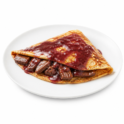 La Madeleine Beef Crepe Au Vin Rouge