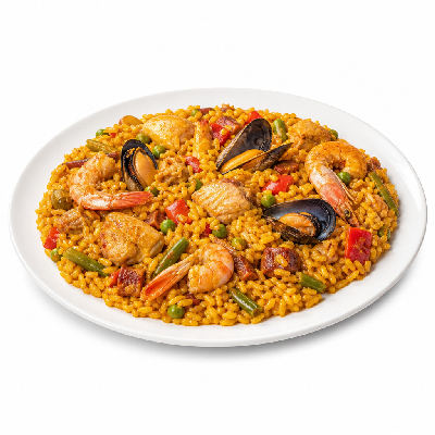La Madeleine Entrees Mediterranean Paella