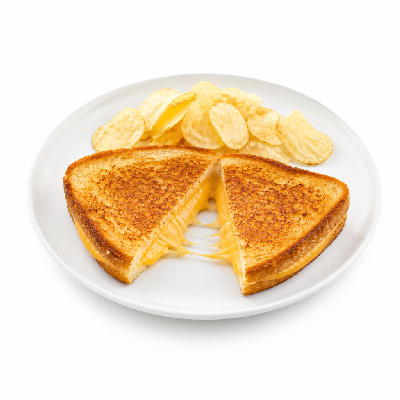 La Madeleine Le Children's Menu Grilled Cheese Sandwich with Chips