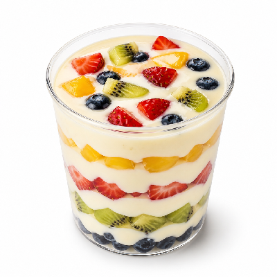 La Madeleine Patisserie French Vanilla and Fruit Parfait