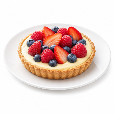 La Madeleine Patisserie French Vanilla Tart with Berries