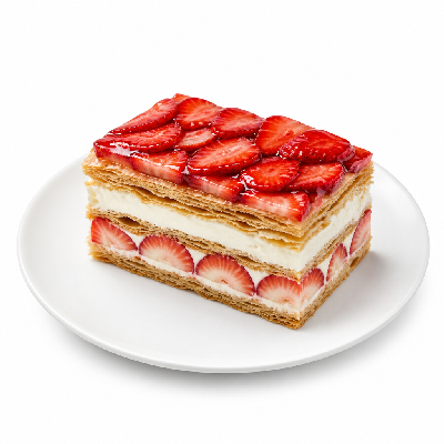 La Madeleine Patisserie Strawberry Napoleon Slice