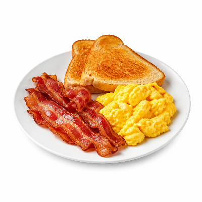 La Madeleine Petit Dejeuner American Breakfast with Bacon